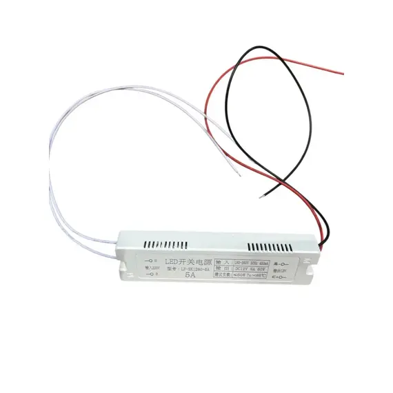 Блок питания p60w-ip20-12v, провода по 500 мм (китай)