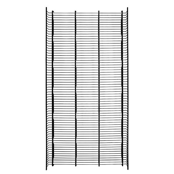 ПОЛКА РЕШЕТ. С ГИБОМ ДЛЯ ВПН RAL9005 (1239х613х61)